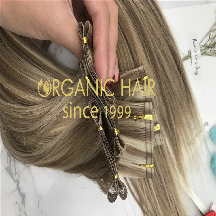 Ribbon weft hair extensions-piano color  H270